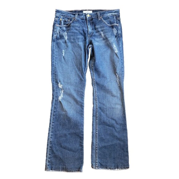 Armani Exchange Denim - A/X Armani Exchange Low Rise Boot Cut Jeans J24 10R Distressed USA Womans Jeans